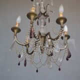 Pampille bronze chandelier and charm