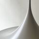 Suspension XL white metal tulip by C. Bonderup & T. Thorup, design Gubi
