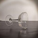 Coupes à champagne en cristal ciselé