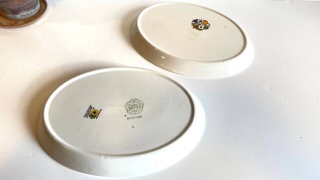 English porcelain dishes