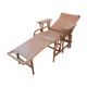 Chaise longue bambou et rotin 1900