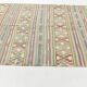 Kilim Vintage Anatolien, Rayures Tribales et Motifs Géométriques Pastel