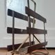 porte-revue bois & aluminium, années 70
