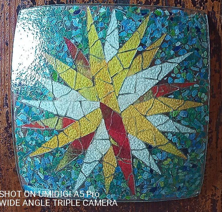 Murano - glass marquetry bowl "Omaggio a Gaudi"