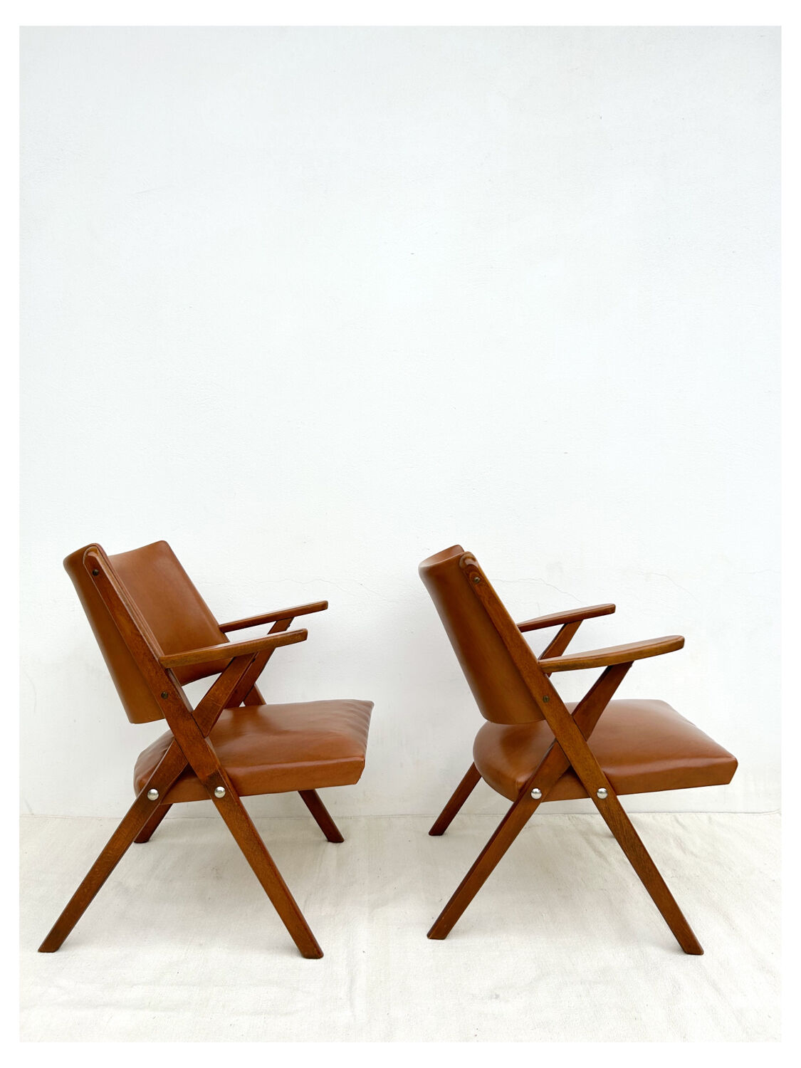 Paire de fauteuils vintage Dal Vera