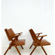 Paire de fauteuils vintage Dal Vera