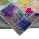 Handmade turkish overdyed 205 cm x 302 cm multicolor patchwork carpet
