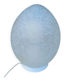 Speckled glass egg lamp by Vianne from the 1980s.