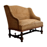 Walnut bench of louis xiii xviith period