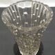 Pair of large vintage cut crystal vases – Geometric, heavy design