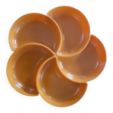 Appetizer tray year 1970 orange