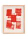 Peinture abstraite 30x40cm illustration rouge signée eawy