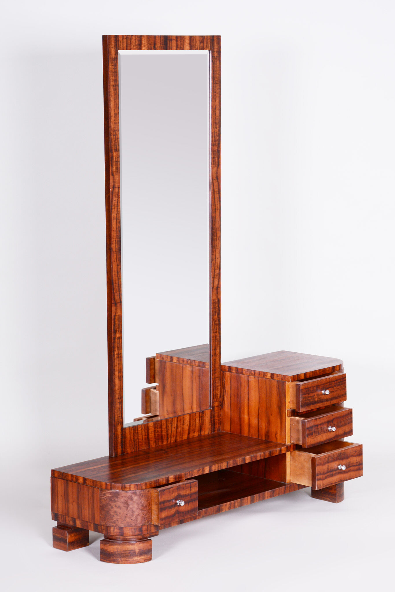 Large Art Deco dressing mirror - 1930s Czechia