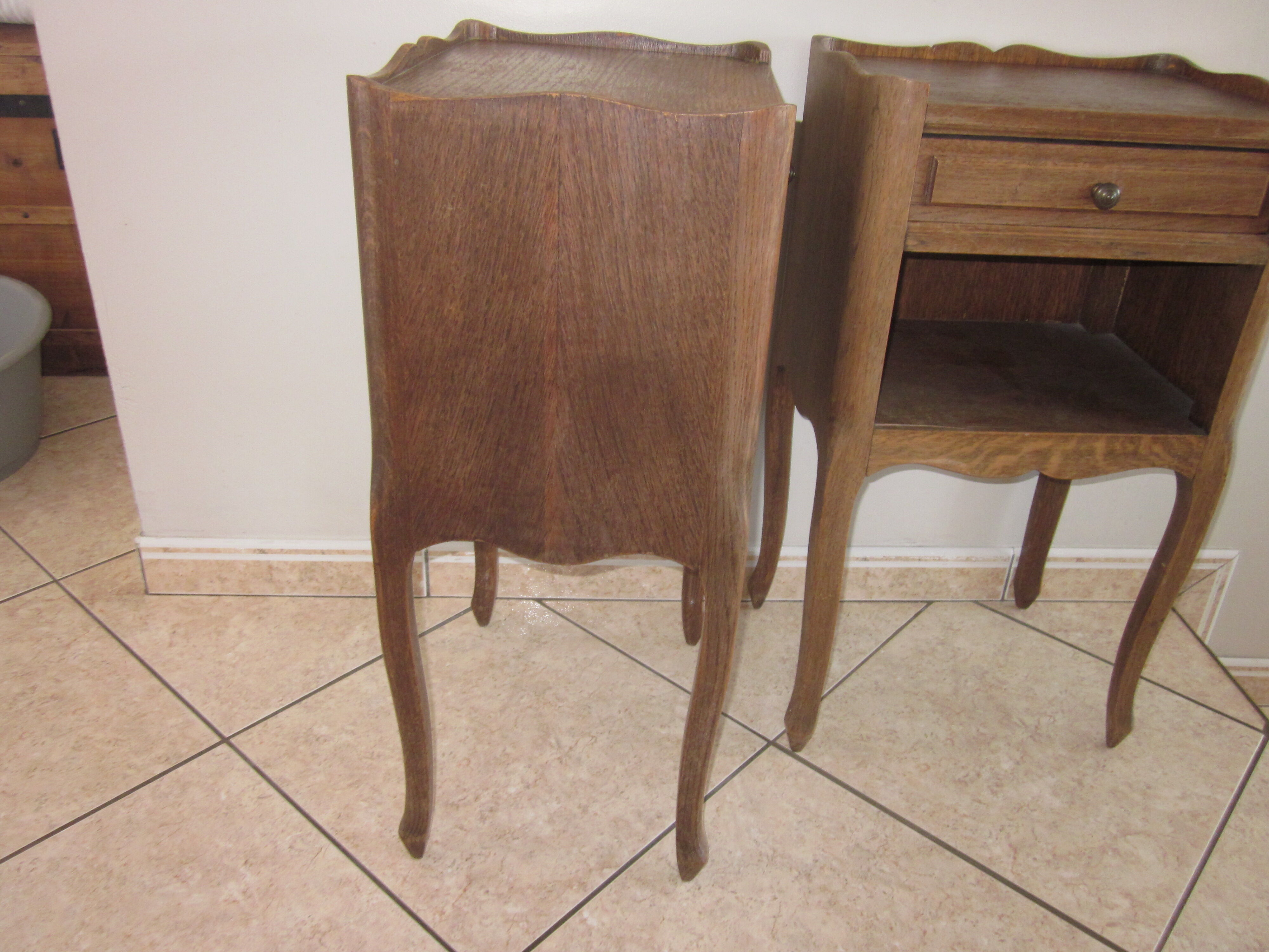 Old style bedside pair