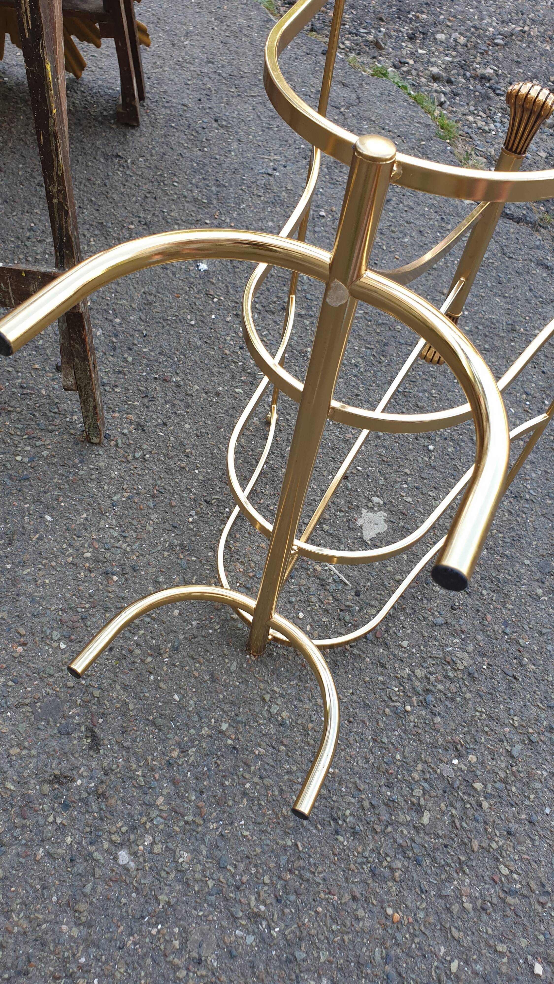 Seventies magazine holder welded brass