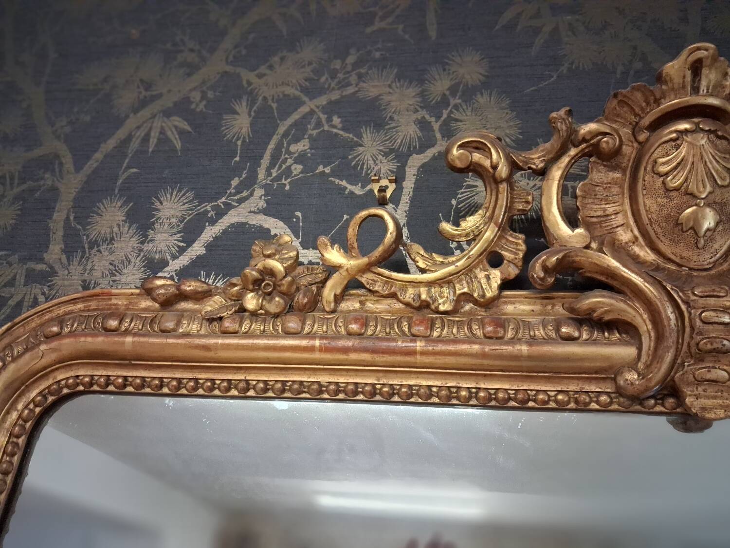 Louis Philippe mirror pediment 186 x 135