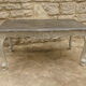 Table basse patine Shabby chic style Louis XV
