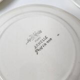 6 Sarreguemines earthenware dessert plate with flowers, Armelle model