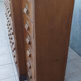 Meuble d'apothicaire de métier en sapin 53 tiroirs