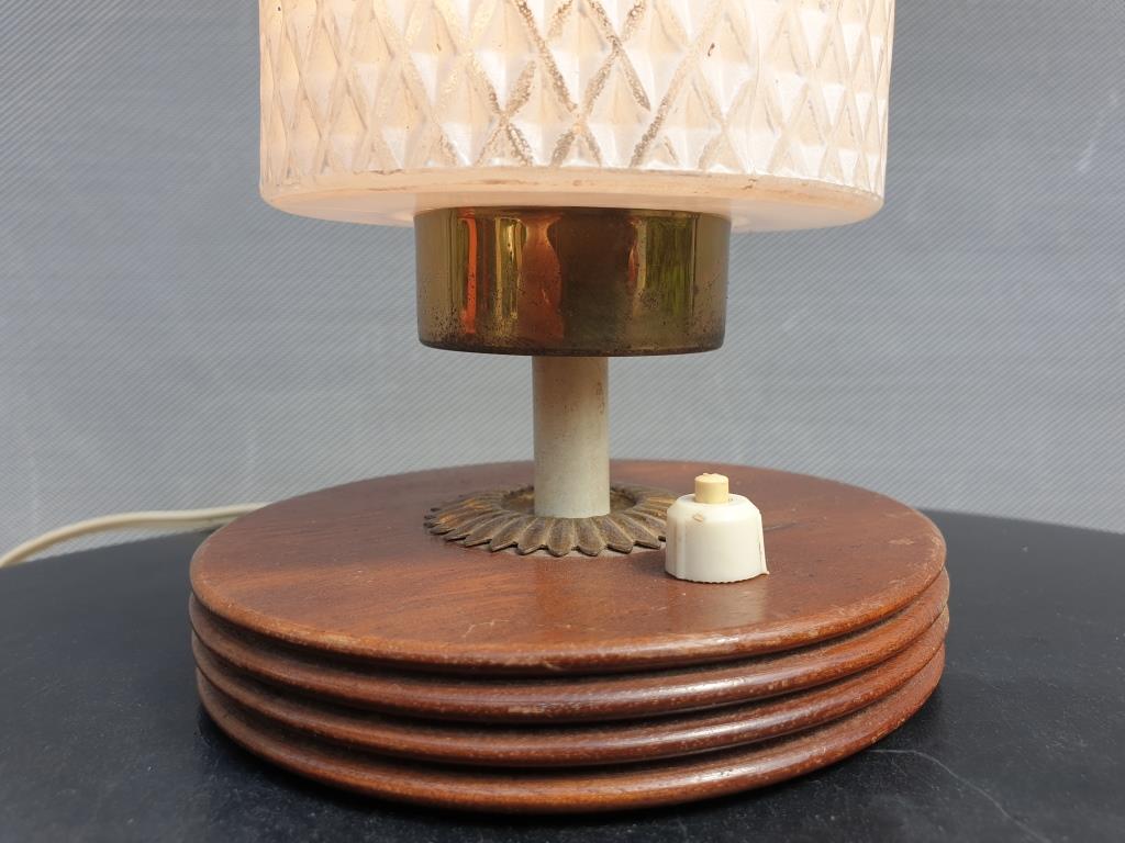 Table lamp 1960 diamond glass