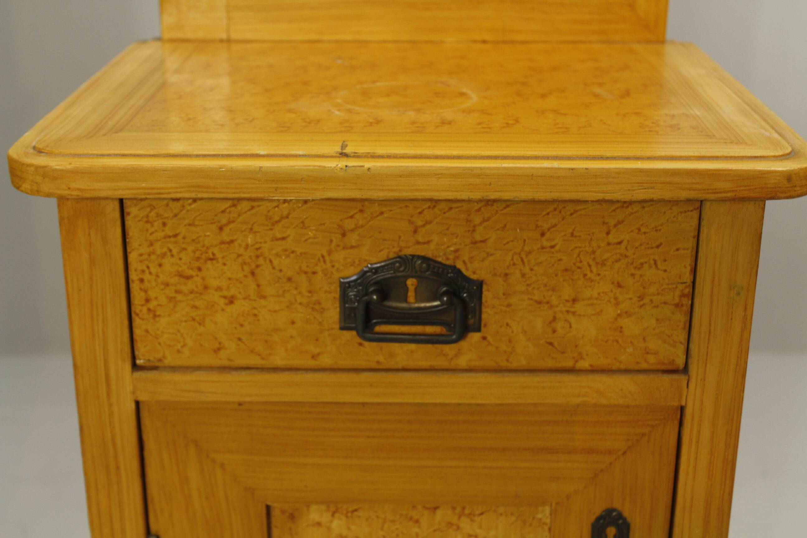 Pair of Bedside Tables. Folk art, Bohemia 1920