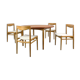 Dining set in teak & oak 1960s