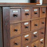 Paire d'armoires / vitrines d'apothicaire en chêne hollandais antiques Art Nouveau vers 1904