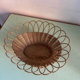 Vintage rattan basket basket