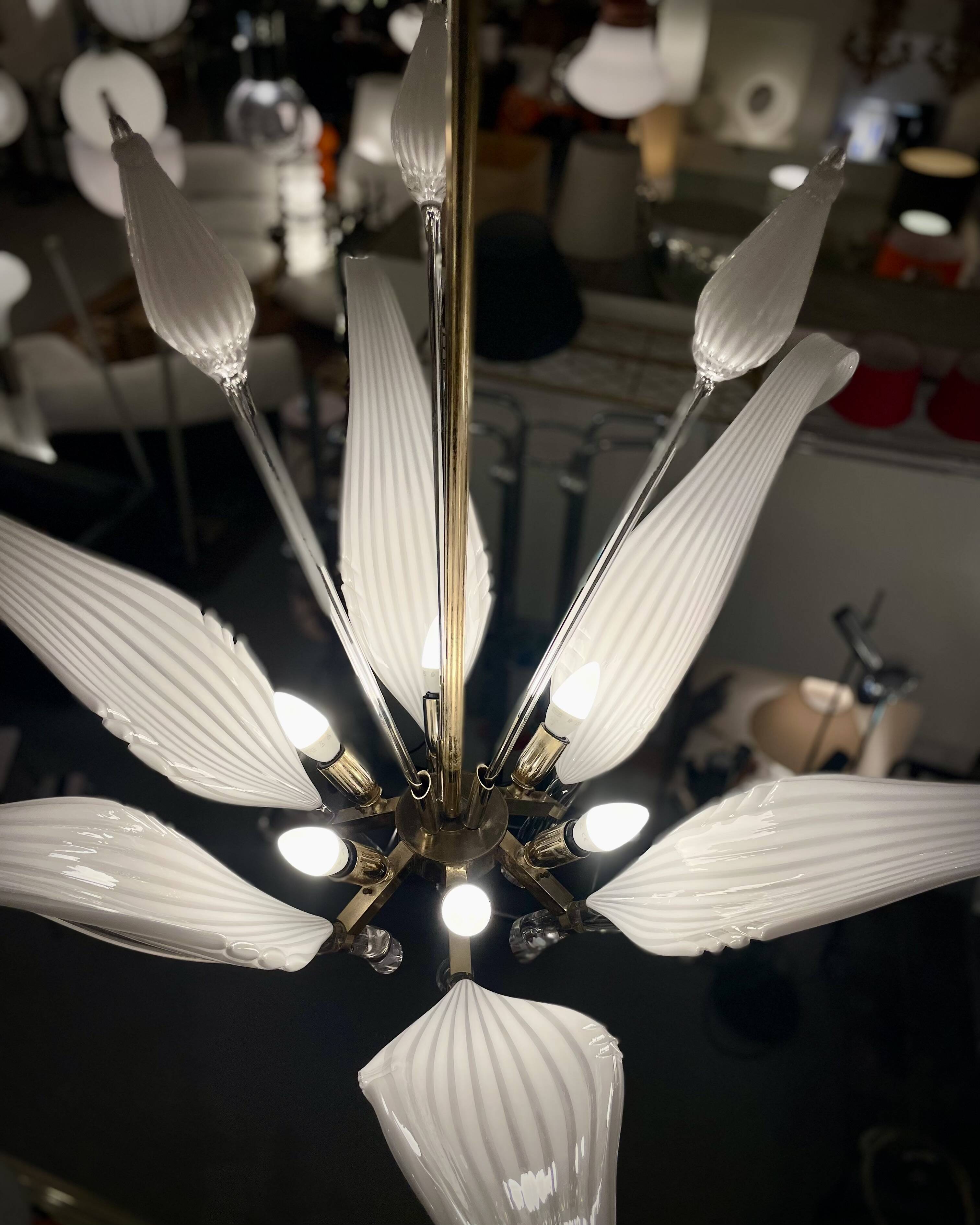 Venetian Chandelier by Franco Luce for Seguso, 1960s