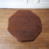 Table d'appoint brutaliste en orme massif, 1950
