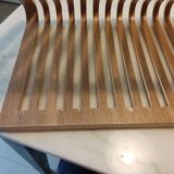 Habitat 1980s 90s bent plywood magazine rack