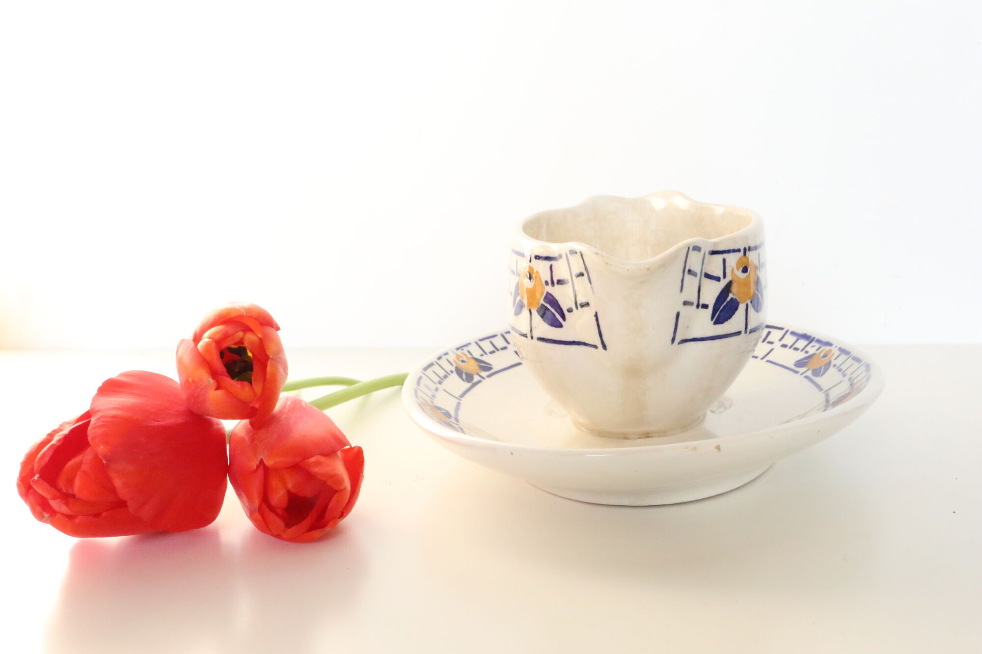 Saucière sarreguemines, ribeauville model, 1930/40, vintage french