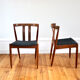 Serie de 5 chaises scandinaves teck 1960