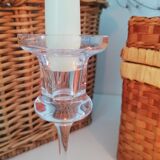 Glass candle holder