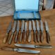 12 couteaux manches en corne