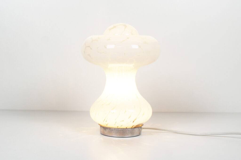 Vintage 'Mushroom' Murano glass table lamp by Mazzega
