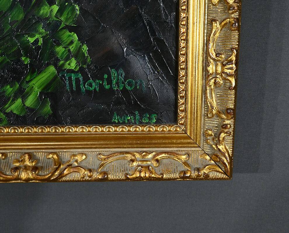 Important Oil on Canvas “La Tahitienne” signed Morillon – 1985