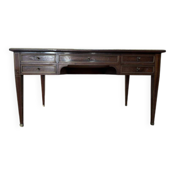 Bureau plat de style Louis XVI - Directoire en acajou