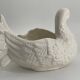 Grand cache pot céramique blanche vintage Pigeon
