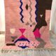 tapis berbère Boujad rose 3*2m