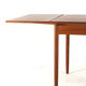 Rectangular Danish Extendable Dining Table 'Ahrus'  mid centuty modern teak