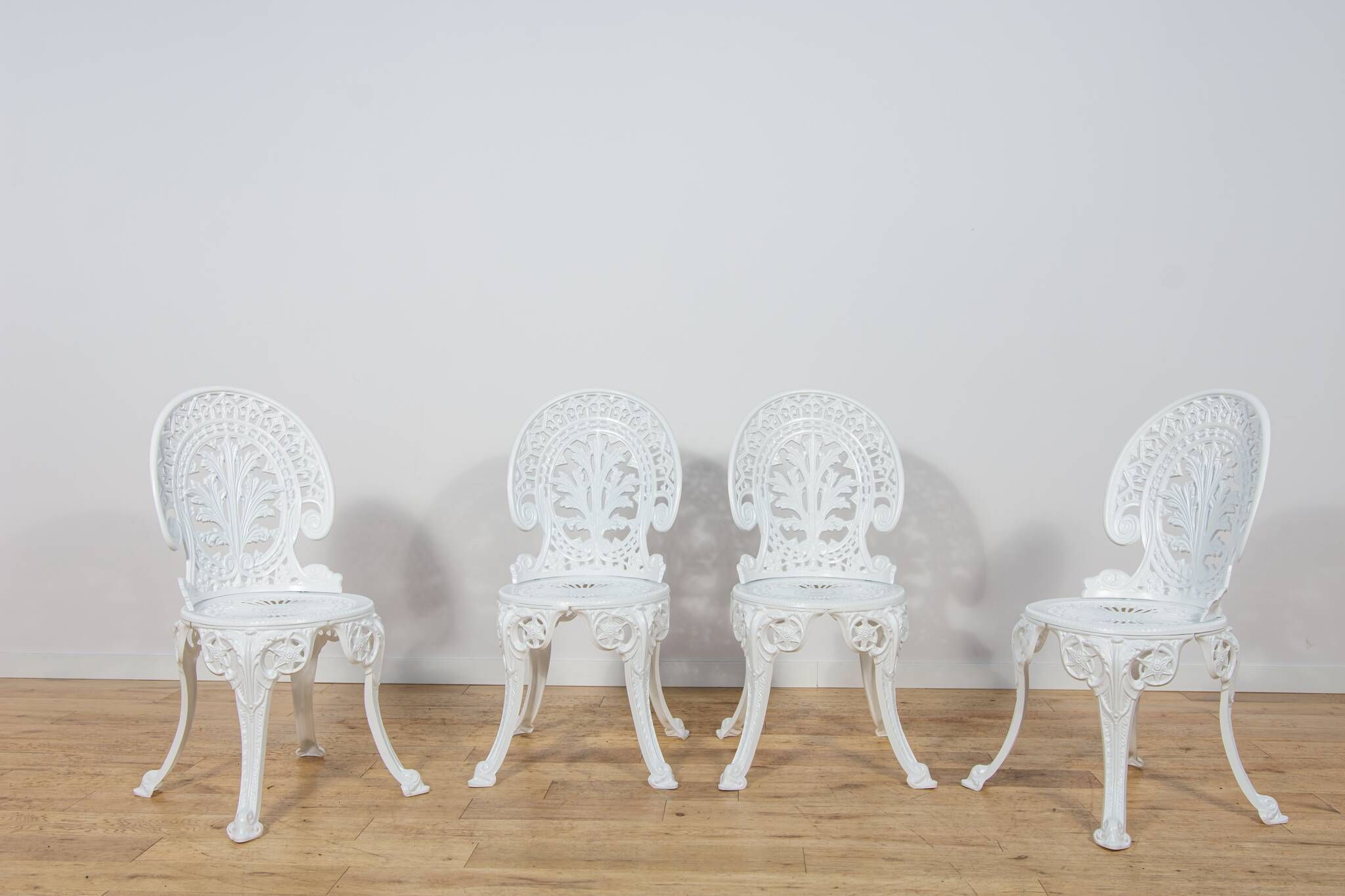 Victorian-Style Aluminium Garden Dining Set, United Kingdom, 1950s
