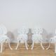 Victorian-Style Aluminium Garden Dining Set, United Kingdom, 1950s