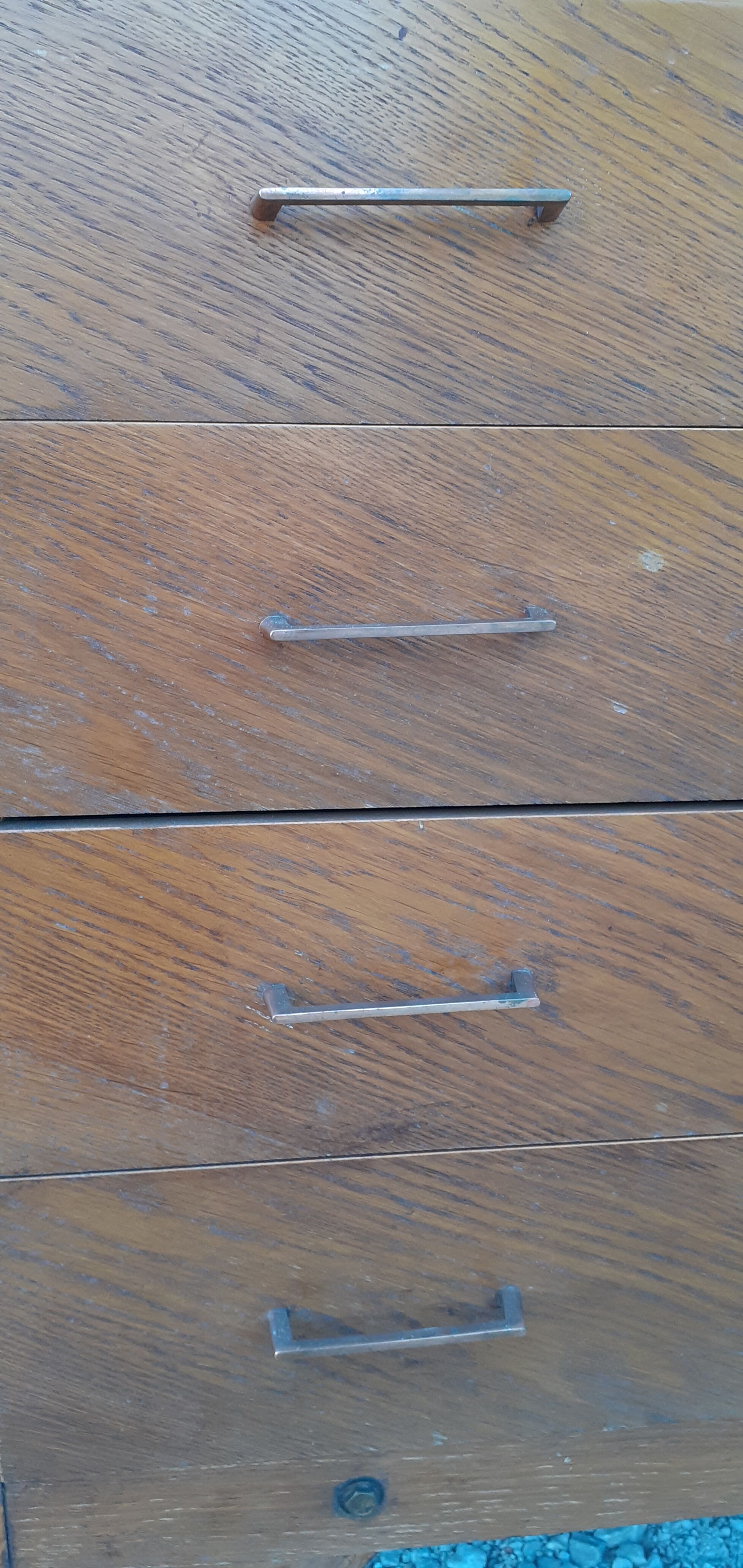 Commode 4 tiroirs pieds compas année 50 vintage