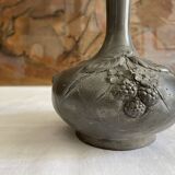 1900 art nouveau pewter vase