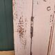 Antique low sideboard with powder pink patina – waxed solid wood