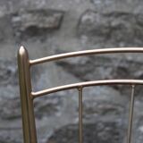 Vintage chair in gilded metal and velvet seat