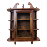 Vintage wooden miniature wall shelf