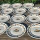 Set of twelve flat plates - Vintage Badonviller model DOC 30s/40s