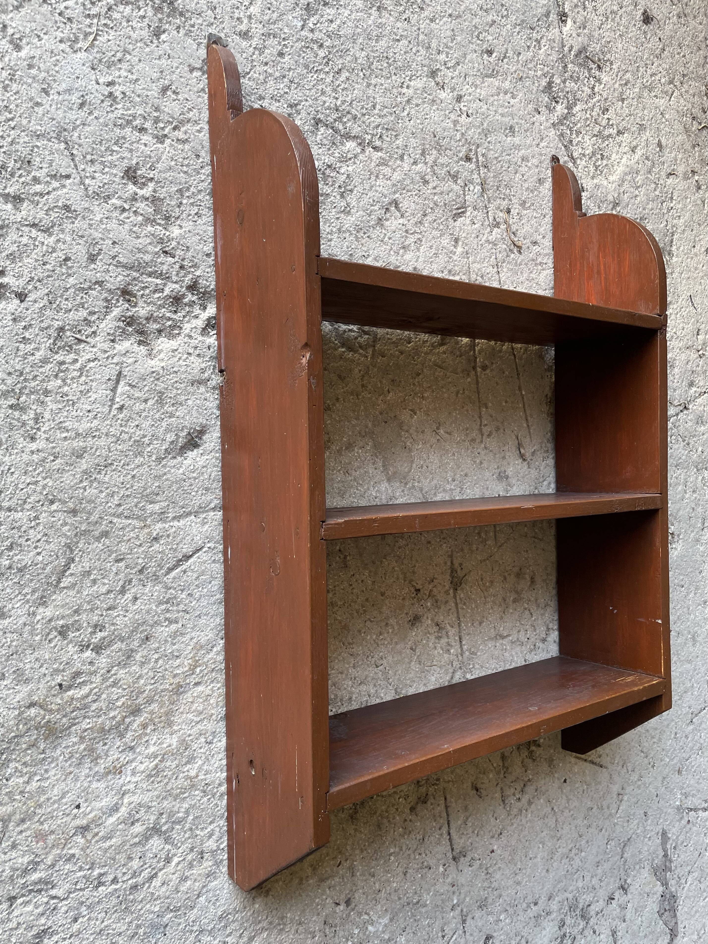 Old wooden wall shelf